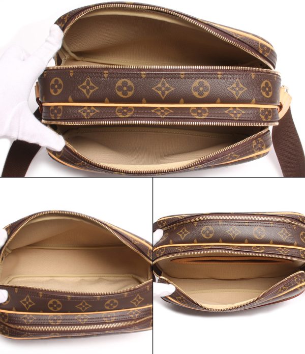 a183051001 3 Louis Vuitton Shoulder Bag Reporter PM Brown