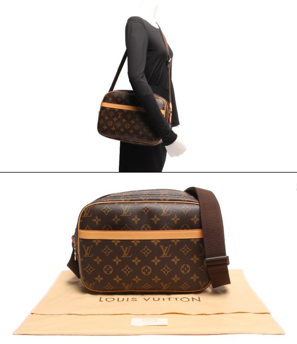 a183051001 8 Louis Vuitton Shoulder Bag Reporter PM Brown