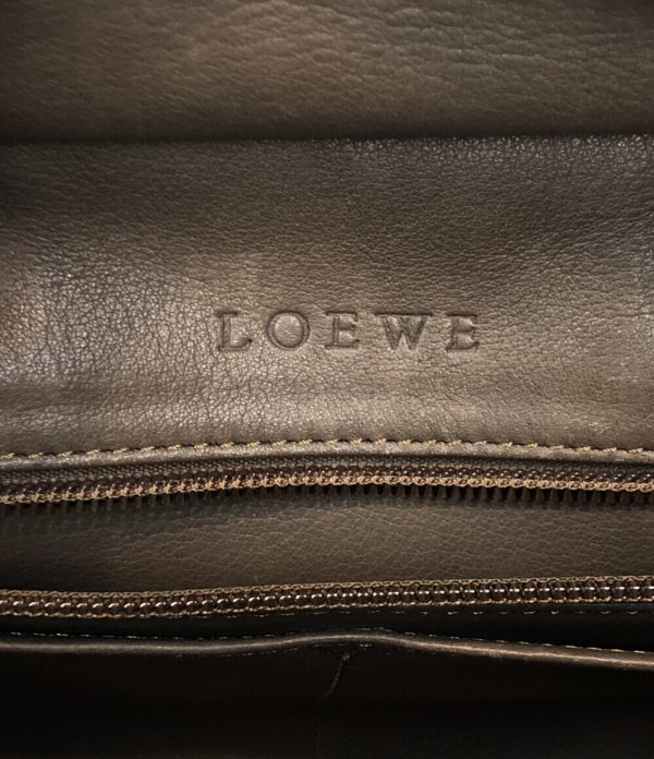 a183125002 4 Loewe Leather Handbag Amazona 28 Beige