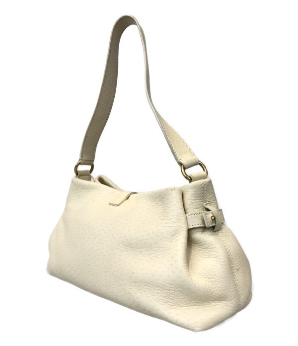 a183125004 2 Salvatore Ferragamo Leather Handbag Gancini White