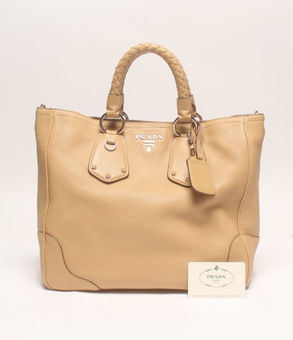 a183405002 8 Prada 2way Shoulder Tote Bag Crossbody Beige