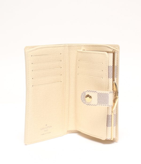 a183633002 3 Louis Vuitton Wallet Portefeuille Viennois White