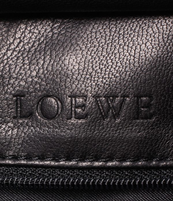 a184041002 4 Loewe Handbag Suede Amazona 28 Black