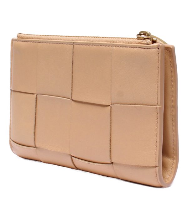 a184356003 2 Bottega Veneta Bifold Wallet Intrecciato Beige