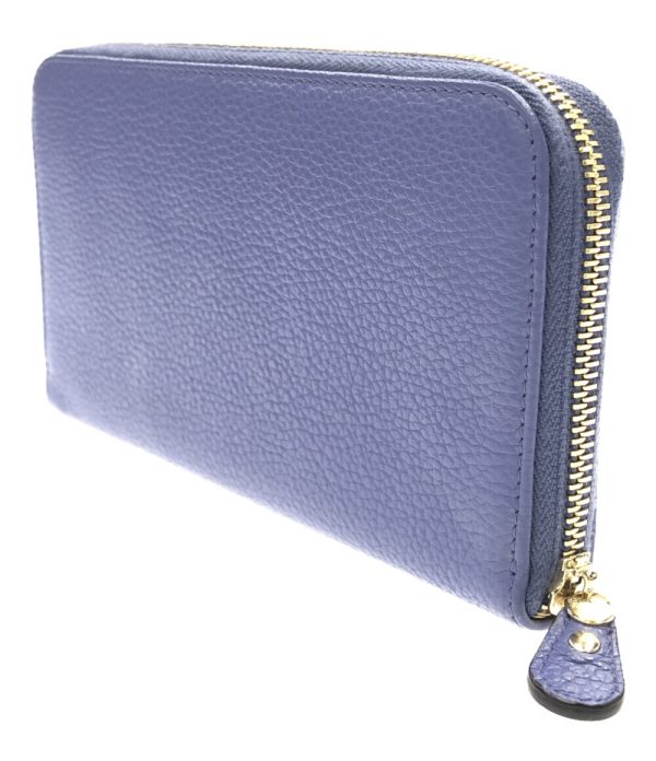 a184529011 2 Salvatore Ferragamo Round Zipper Long Wallet Blue