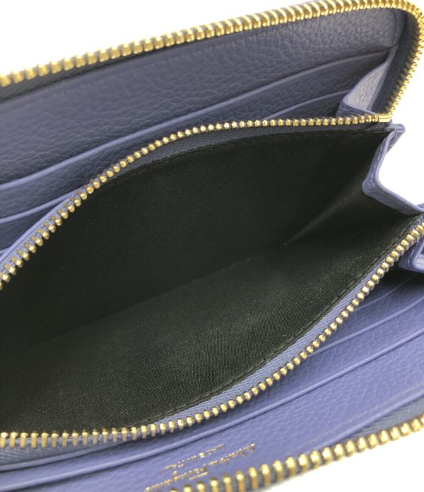 a184529011 6 Salvatore Ferragamo Round Zipper Long Wallet Blue