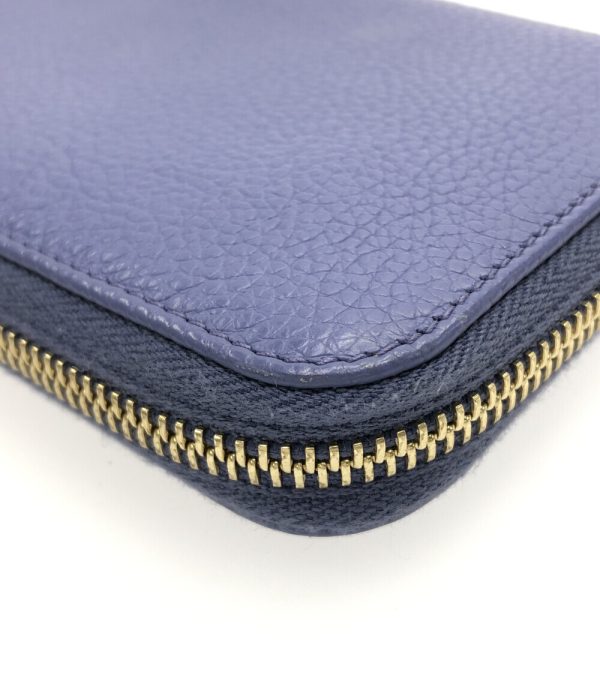 a184529011 7 Salvatore Ferragamo Round Zipper Long Wallet Blue