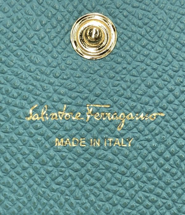 a184529013 4 Salvatore Ferragamo Bifold Wallet Vara Blue