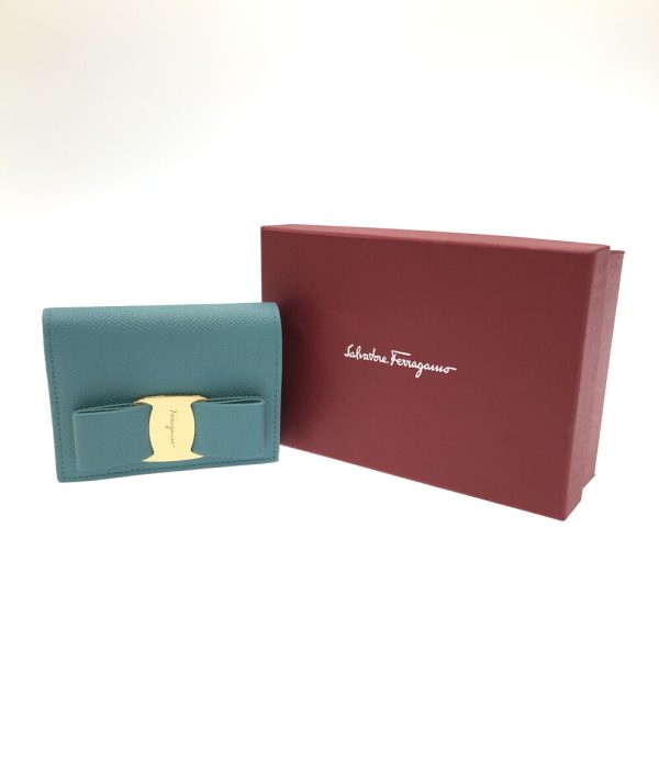 a184529013 8 Salvatore Ferragamo Bifold Wallet Vara Blue