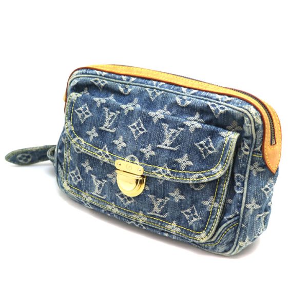 a21 5497 1 Louis Vuitton Bum Shoulder Bag Denim Blue