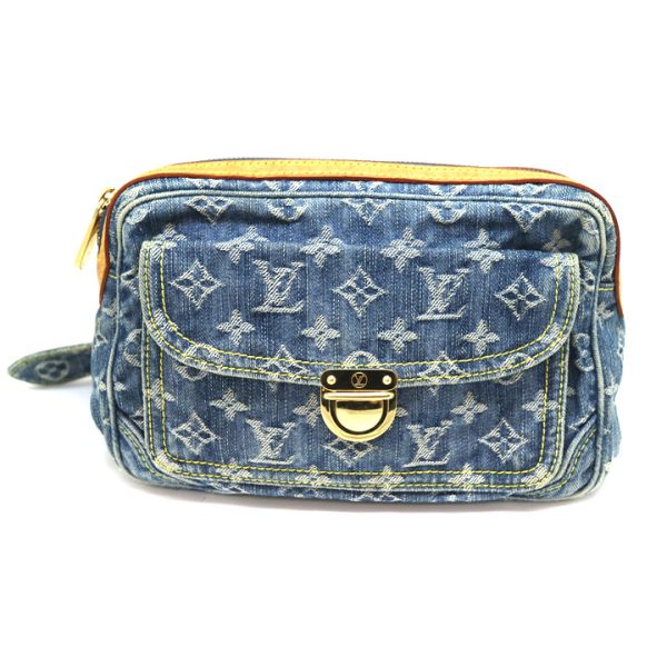 a21 5497 2 Louis Vuitton Bum Shoulder Bag Denim Blue