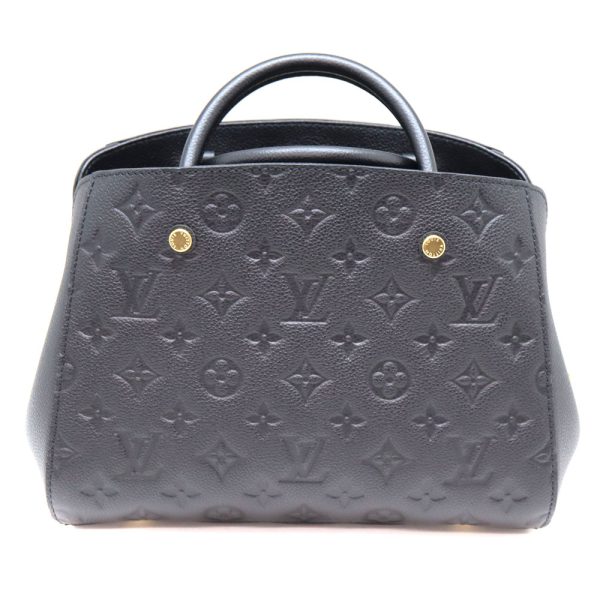 a22 7031 3 Louis Vuitton Montaigne BB Shoulder Bag Noir Black