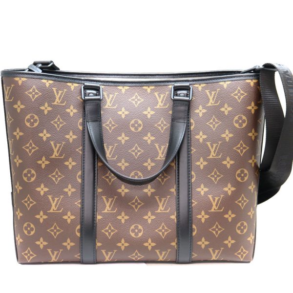 a23 3324 2 Louis Vuitton Weekend Tote PM Shoulder Bag Brown