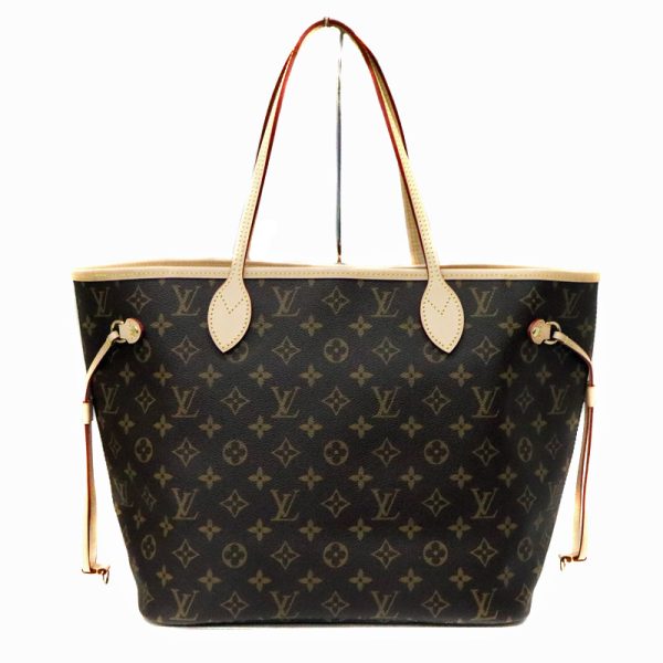 a23 5078 2 Louis Vuitton Neverfull MM Shoulder Bag Brown