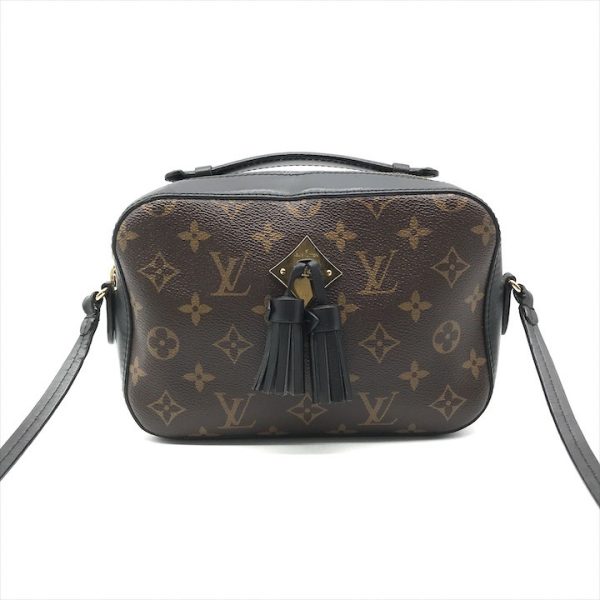 a3799 1 Louis Vuitton Monogram Saintonge PVC Leather Shoulder Bag Noir