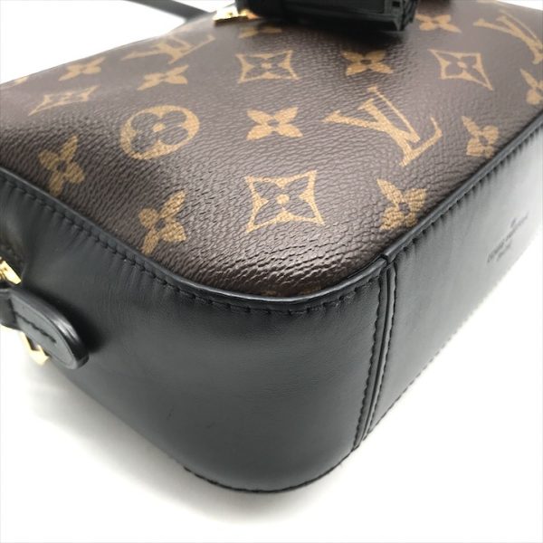 a3799 4 Louis Vuitton Monogram Saintonge PVC Leather Shoulder Bag Noir