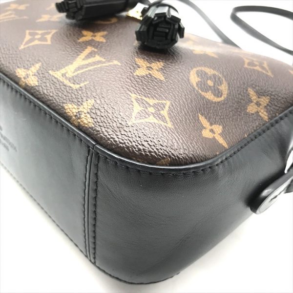 a3799 5 Louis Vuitton Monogram Saintonge PVC Leather Shoulder Bag Noir