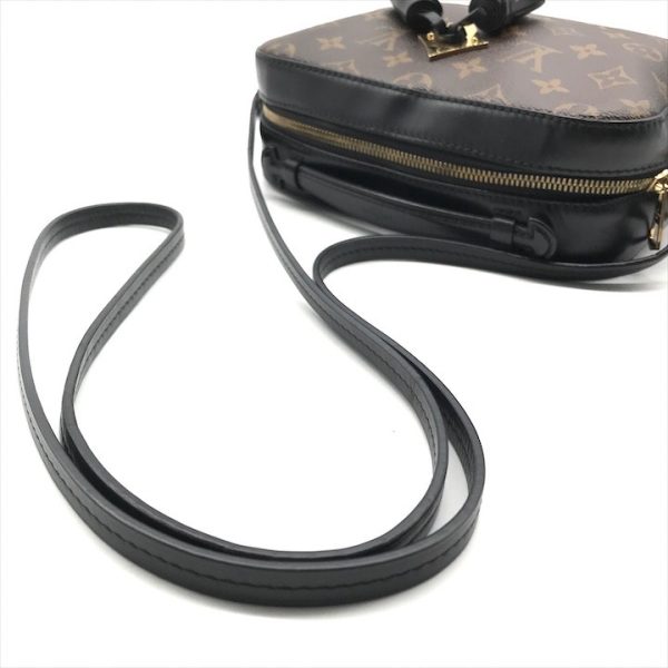 a3799 6 Louis Vuitton Monogram Saintonge PVC Leather Shoulder Bag Noir