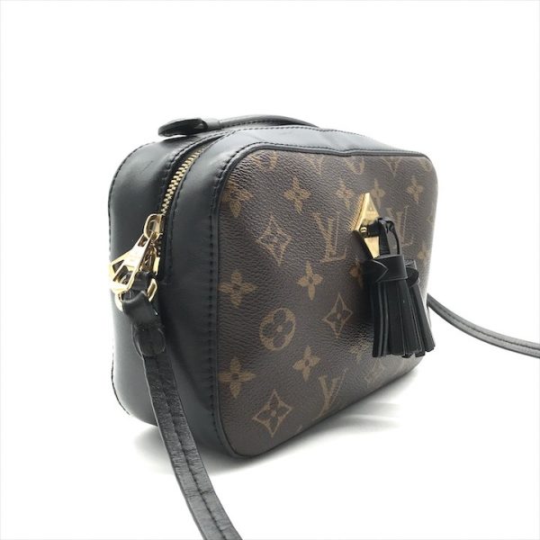 a3799 7 Louis Vuitton Monogram Saintonge PVC Leather Shoulder Bag Noir