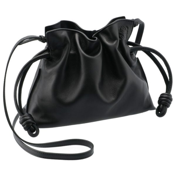 a411fc2x0500041100 Loewe Flamenco Clutch Mini Shoulder Bag Black