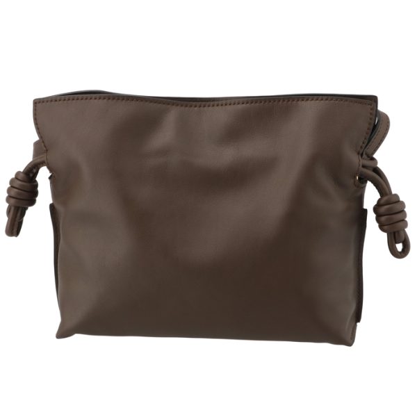 a411fc2x73003606 2 Loewe Flamenco Mini Clutch Shoulder Bag Brown