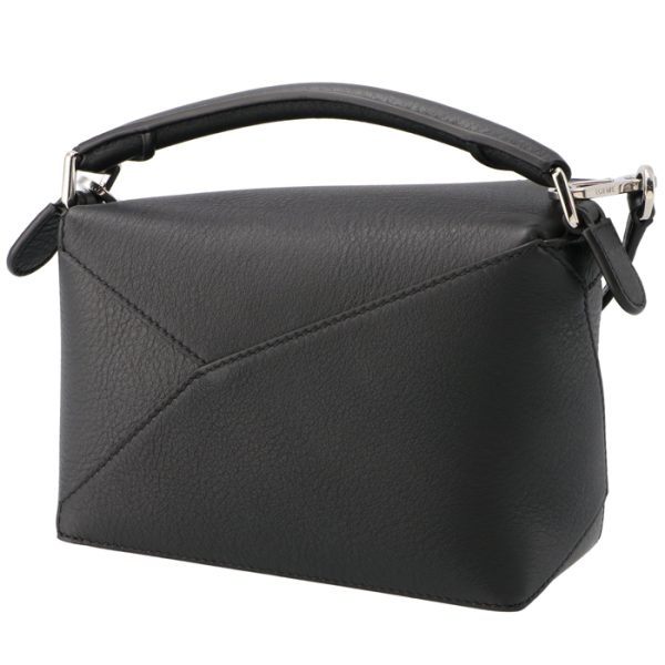 a510p88x260024 2 Loewe Puzzle Mini Shoulder Bag Classic Calf Skin Black