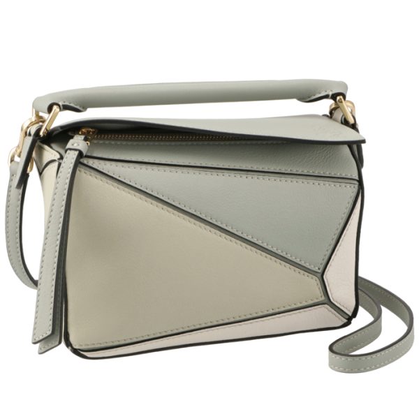 a510u95x3400241693 Loewe Puzzle Mini Shoulder Bag Gray