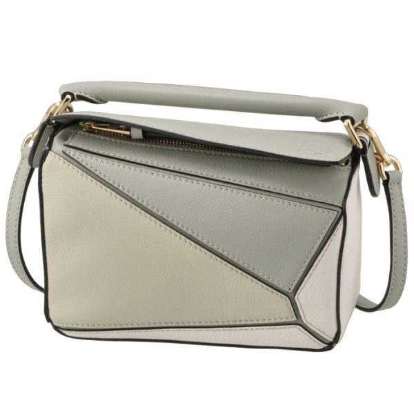 a510u95x3400241693 1 Loewe Puzzle Mini Shoulder Bag Gray