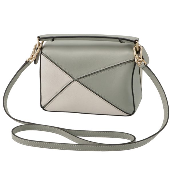 a510u95x3400241693 2 Loewe Puzzle Mini Shoulder Bag Gray