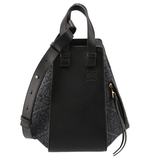 a538s35x2900631268 Loewe Hammock Small Shoulder Bag Anagram Black