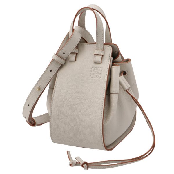 a538v07x1000661769 Loewe Hammock Drawstring Mini Shoulder Bag Ivory