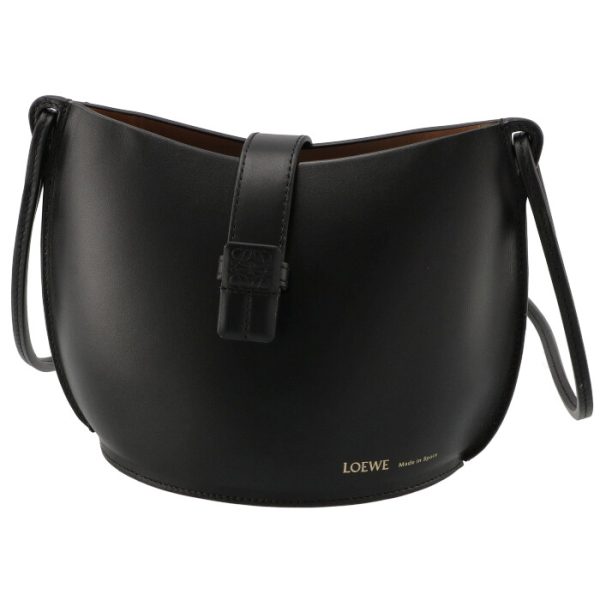 a546z49x0100201100 1 Loewe Mold Bucket Crossbody Shoulder Bag Black