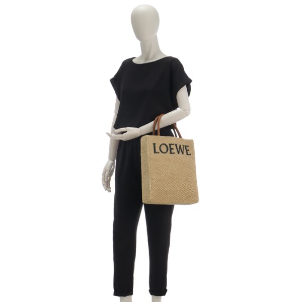 a563r18x020049 8 Loewe Standard A4 Raffia Basket Tote Shoulder Bag