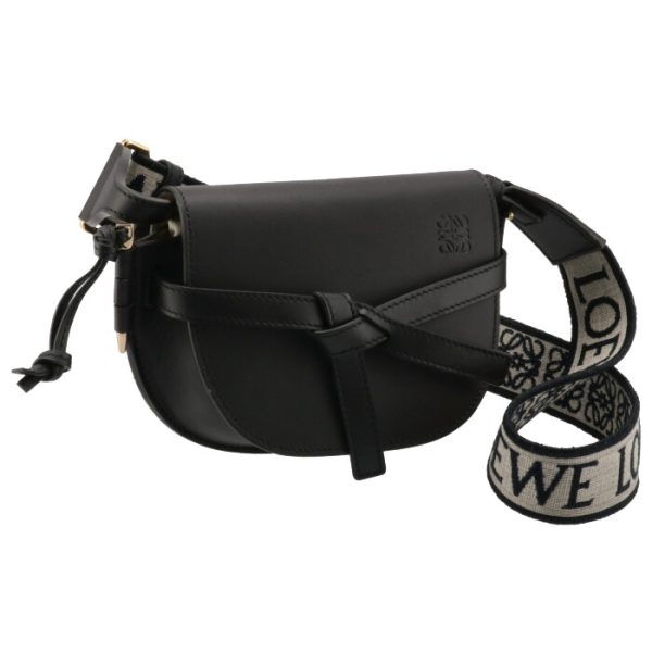 a650n46x1300681100 Loewe Gate Dual Mini Shoulder Bag Logo Belt Black