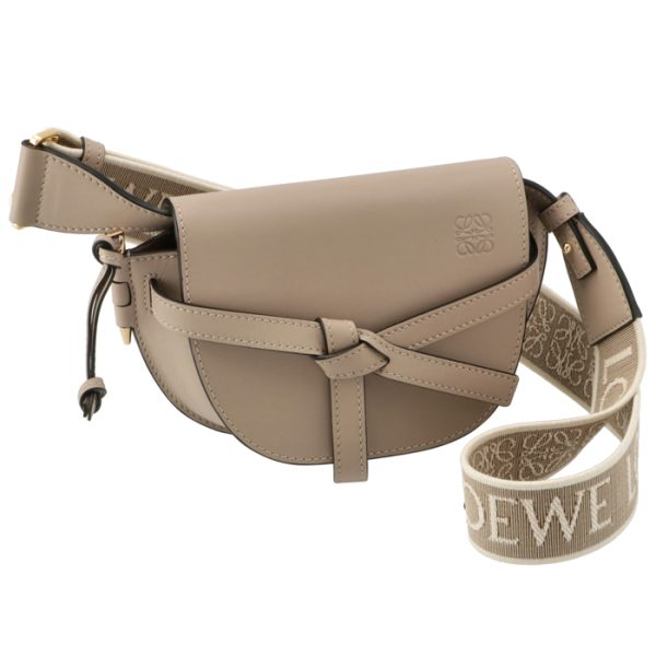 a650n46x1300682150 Loewe Gate Dual Mini Shoulder Bag Logo Belt Sand Beige