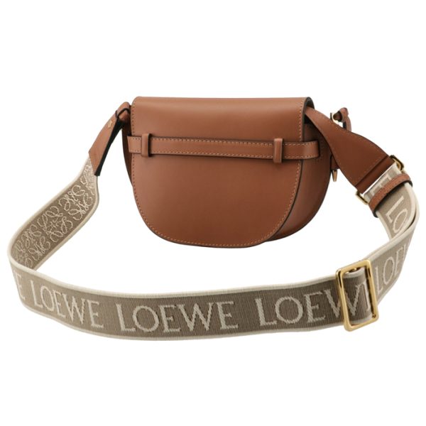 a650n46x1300682530 2 Loewe Gate Dual Mini Shoulder Bag Logo Belt Tan Brown