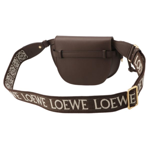 a650n46x1300683870 2 Loewe Gate Mini Logo Belt Shoulder Bag Chocolate