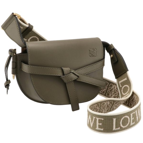 a650n46x1300684357 Loewe Gate Dual Mini Shoulder Bag Khaki