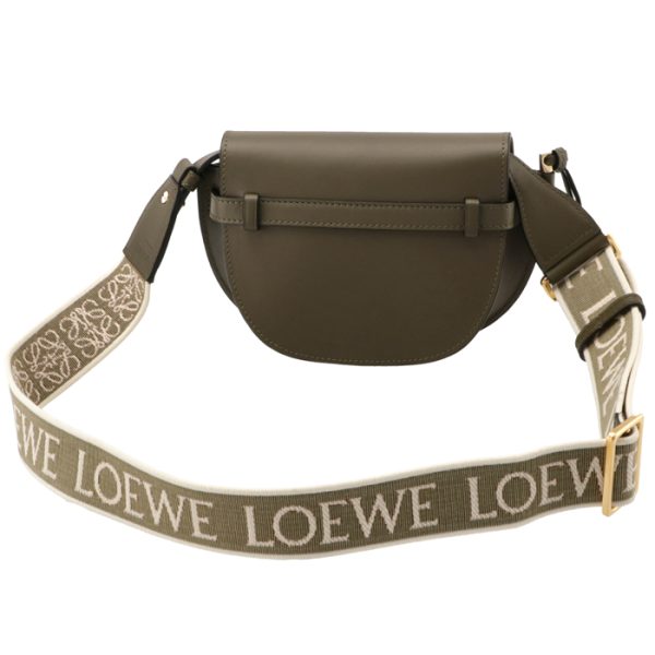 a650n46x1300684357 2 Loewe Gate Dual Mini Shoulder Bag Khaki