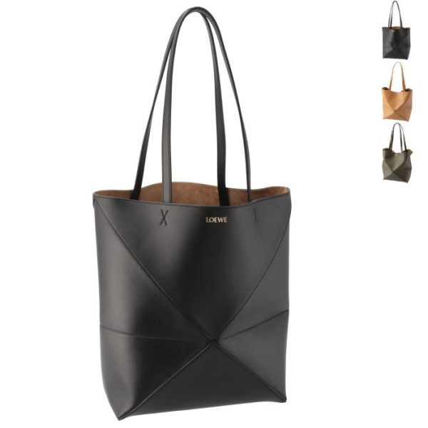 a657g50x010088 Loewe Puzzle Fold Medium Tote Bag Black