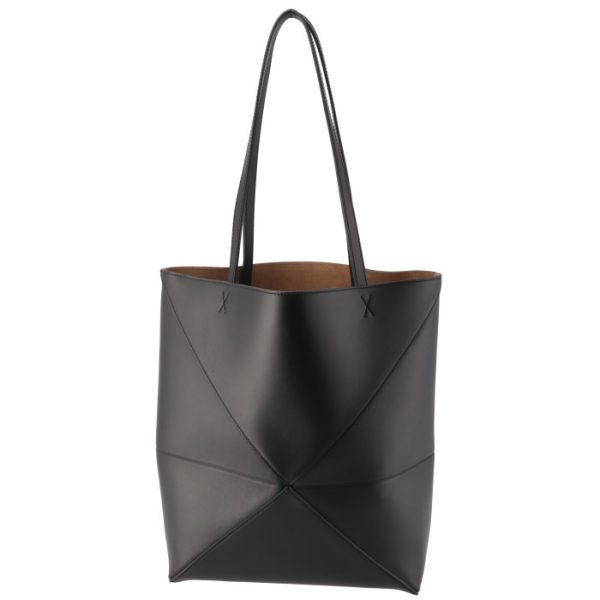 a657g50x010088 2 Loewe Puzzle Fold Medium Tote Bag Black