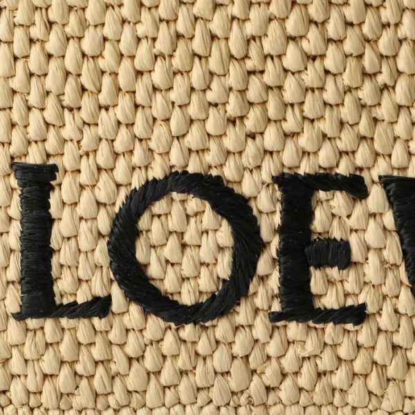 a685v46x010049 4 Loewe Basket Mini Font Tote Raffia Shoulder