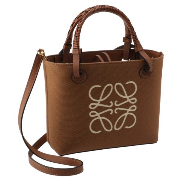 a717s74x0100632713 Loewe Anagram Tote Bag Mini Brown