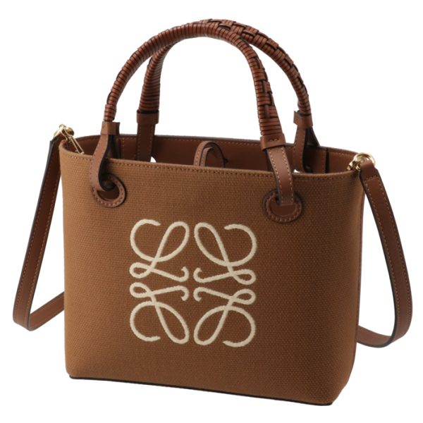 a717s74x0100632713 1 Loewe Anagram Tote Bag Mini Brown