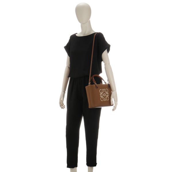 a717s74x0100632713 7 Loewe Anagram Tote Bag Mini Brown