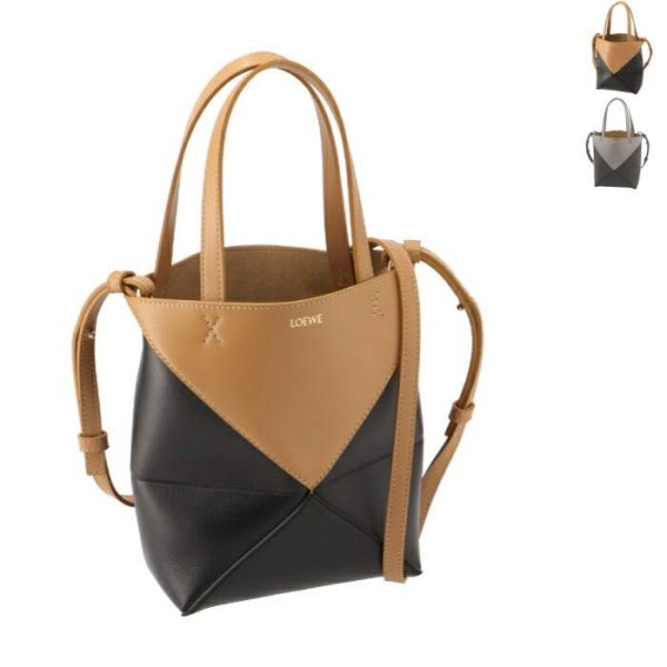 a779v25x070088 Loewe Puzzle Fold Mini Tote Bicolor