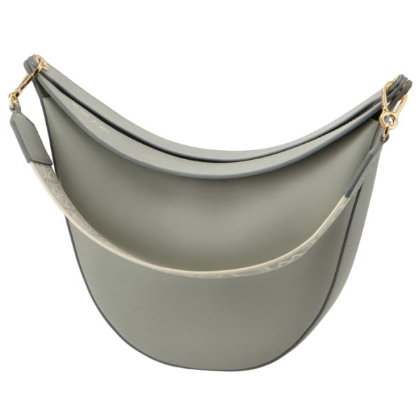 a923pl9x0700711760 2 Loewe Luna Hobo Logo Belt Shoulder Bag Gray