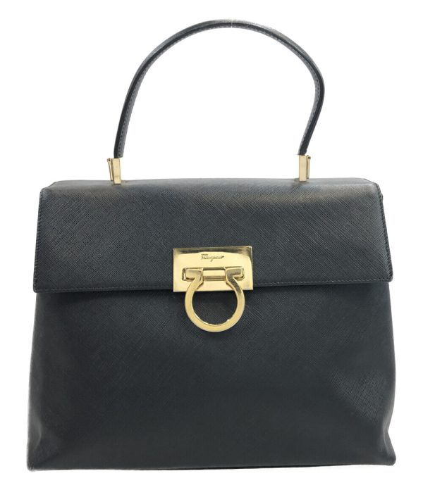 abo0044055 1 Salvatore Ferragamo Handbag Gancini Black