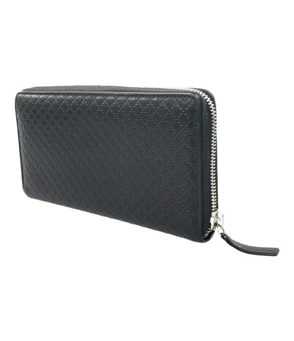 abo0054040 2 Gucci Round Zipper Long Wallet Diamante Black