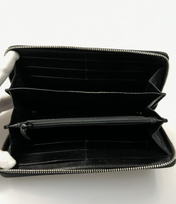 abo0054040 3 Gucci Round Zipper Long Wallet Diamante Black